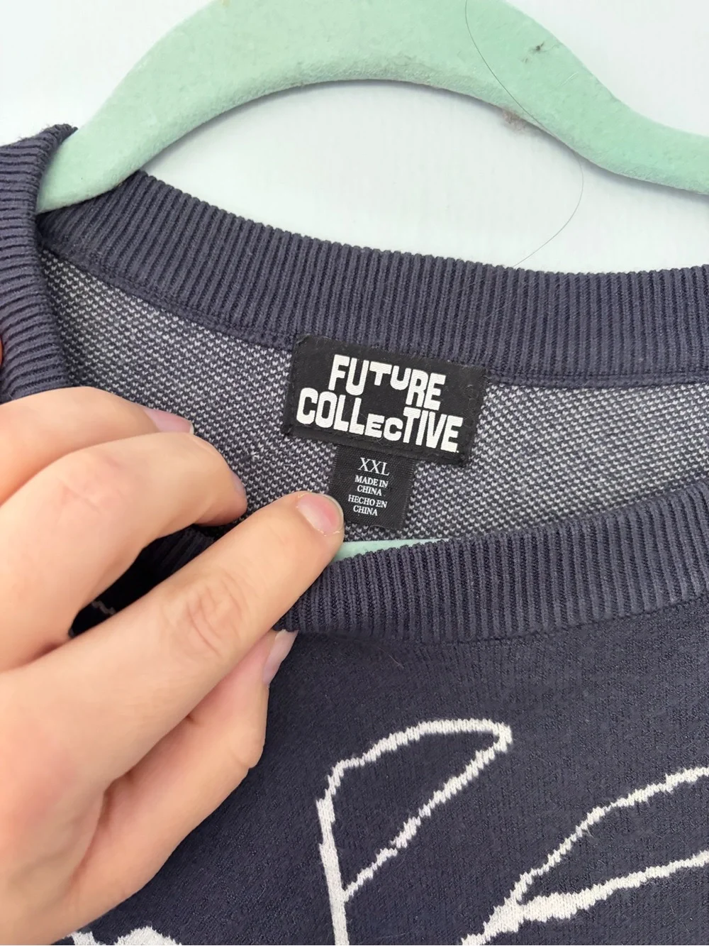 Future Collective Navy Floral Crewneck Sweater